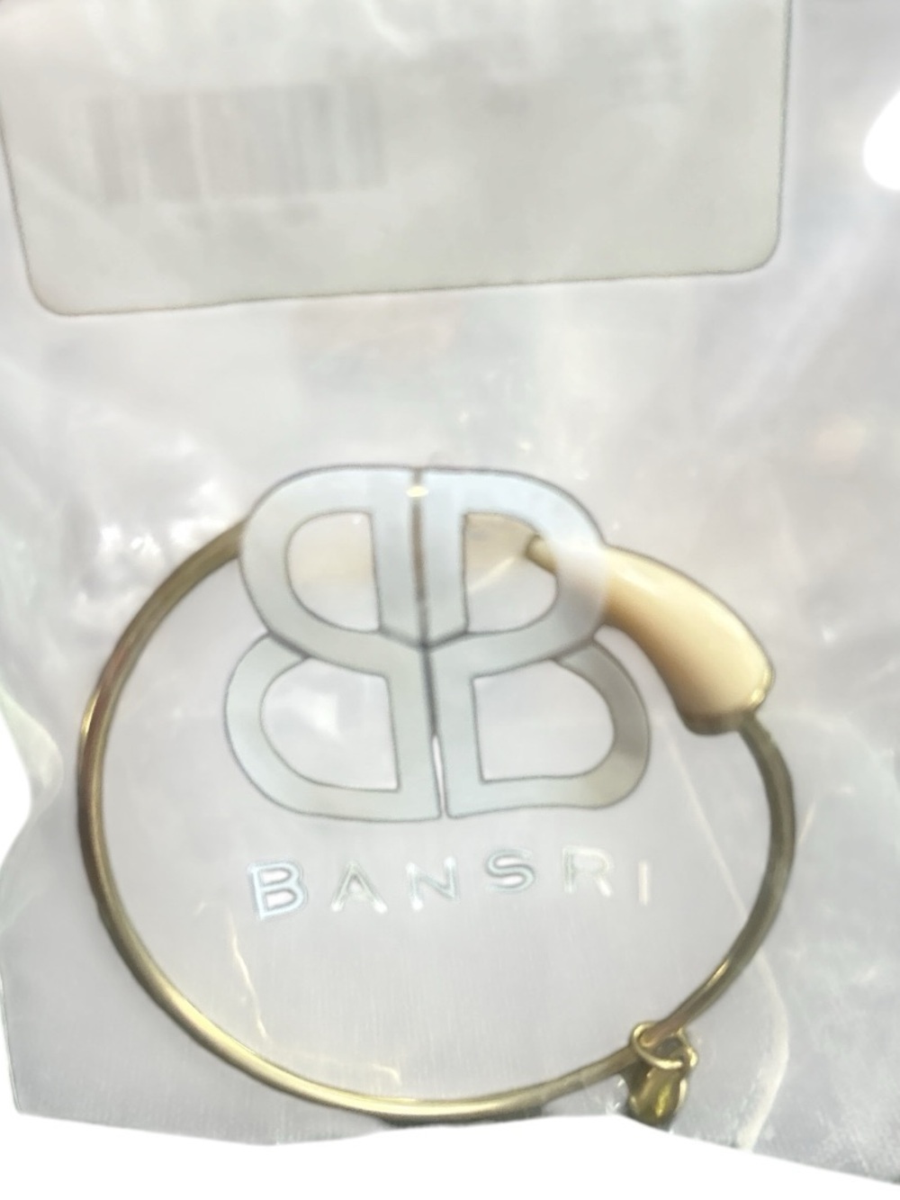 BANSRI Gold Elephant Bracelet Lucky Charm Tusk Boho Cuff Adjustable Boutique - Picture 5 of 5